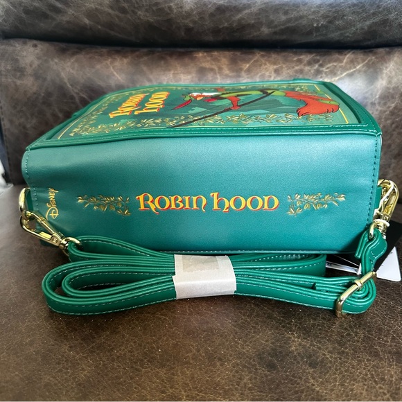 Disney Robin Hood Book Convertible Crossbody Loungefly Bag: NWT - Picture 14 of 16
